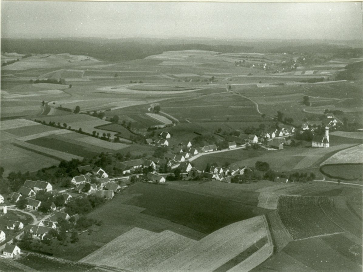 Luftbild von Horgauergreut um 1930 Luftbild von Horgauergreut um 1930